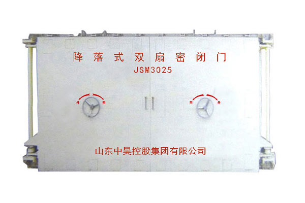 降落式双扇密闭门
