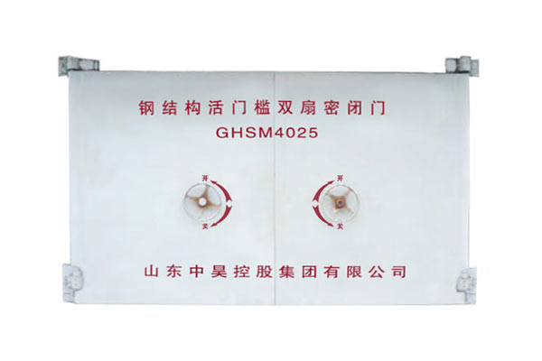 钢结构活门槛双扇密闭门
